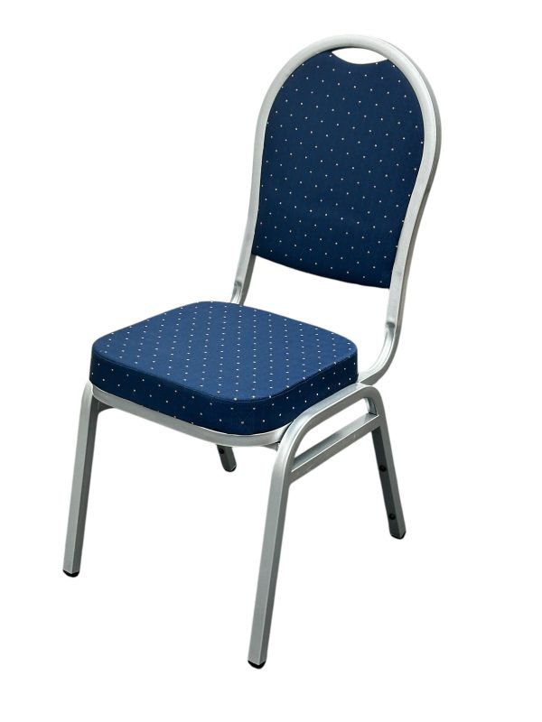 Blue and Silver Banquet Chair