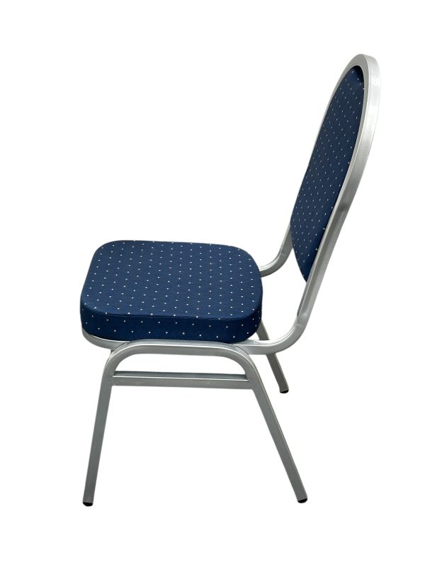 Blue and Silver Banquet Chair