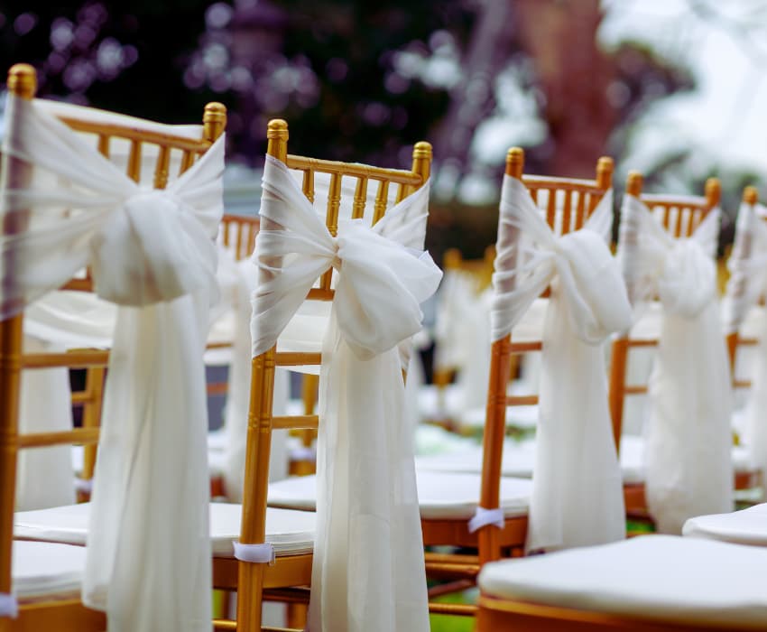 Ideas For Decorating Your Wedding Chairs - BE Event Furniture Sales 